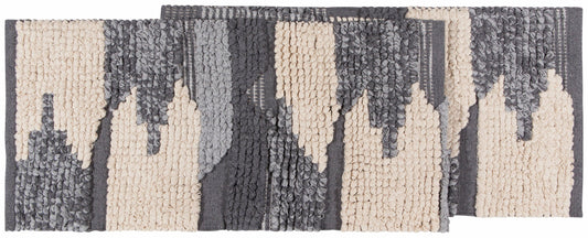 Woven and Textured Table Runner - Gray