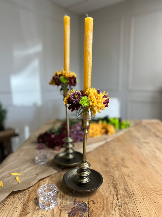 Burnt Yellow Candle - Set of 2