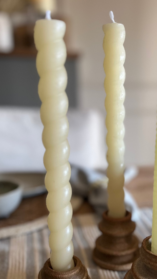 Twisted Taper Candle Set