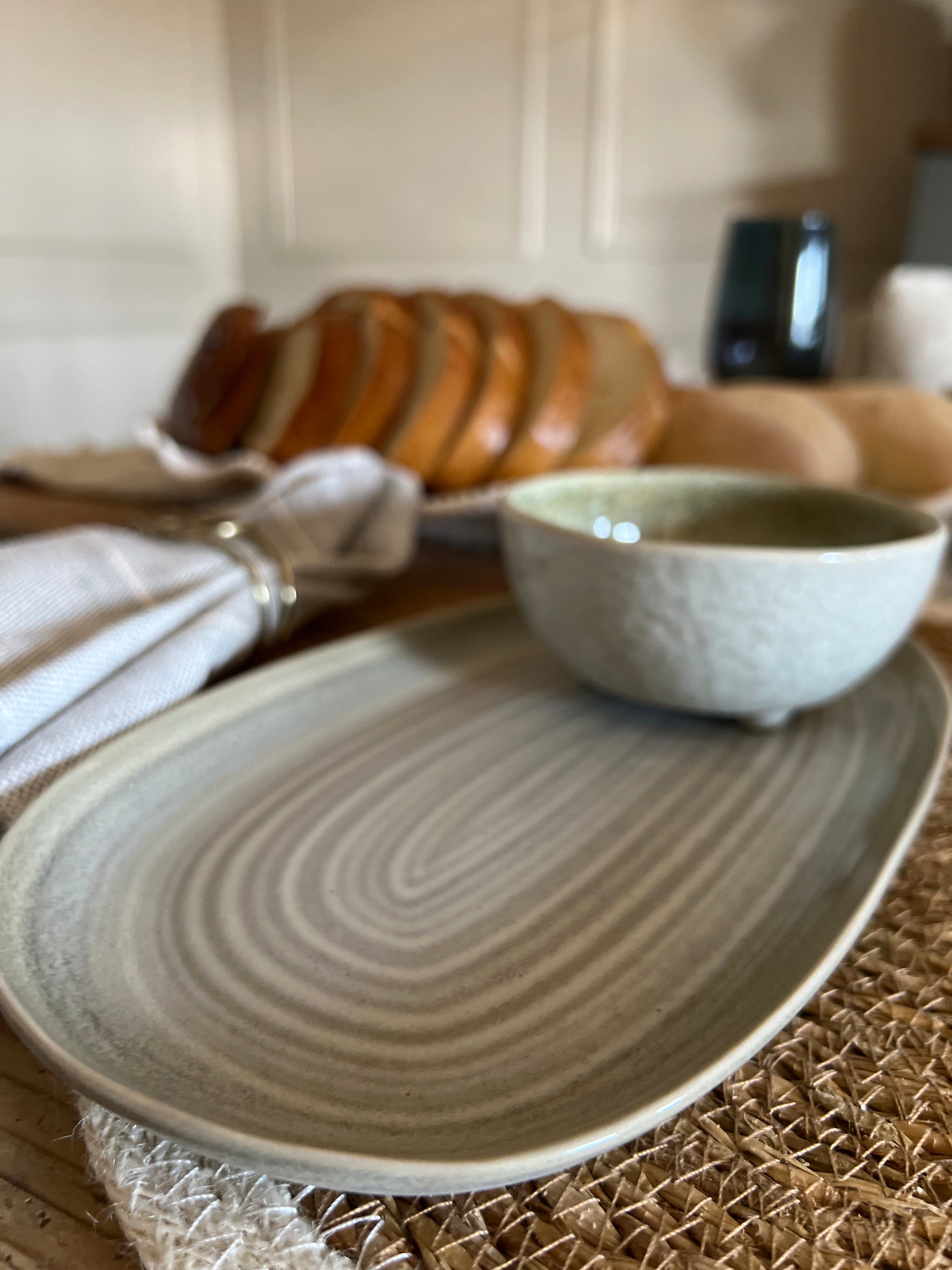 Sage Oval Plate