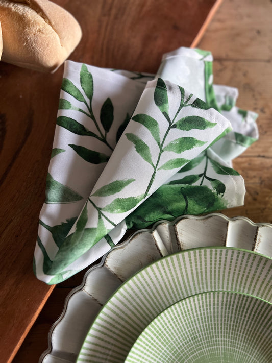 Monstera Palm Leaf Cloth Napkin