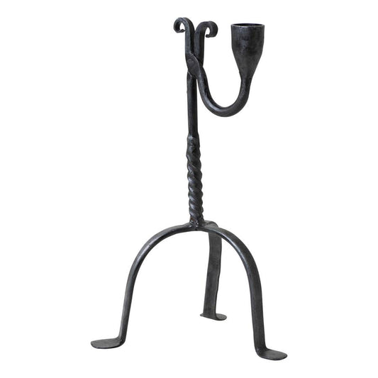 Twisted Wrought Iron Candle Holder