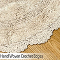 Load image into Gallery viewer, Semi-Circle Crochet Bath Mat