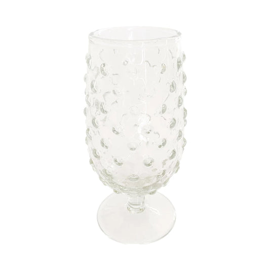 Hobnail Stemmed Glasses - Set of 6