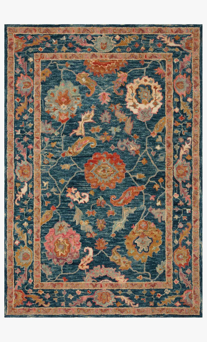 Padma Marine Blue / Multi-Colored Rug