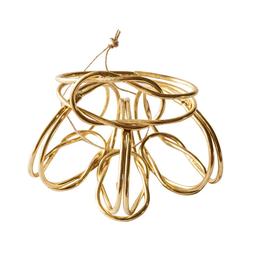 Gold Knot Napkin Ring Set