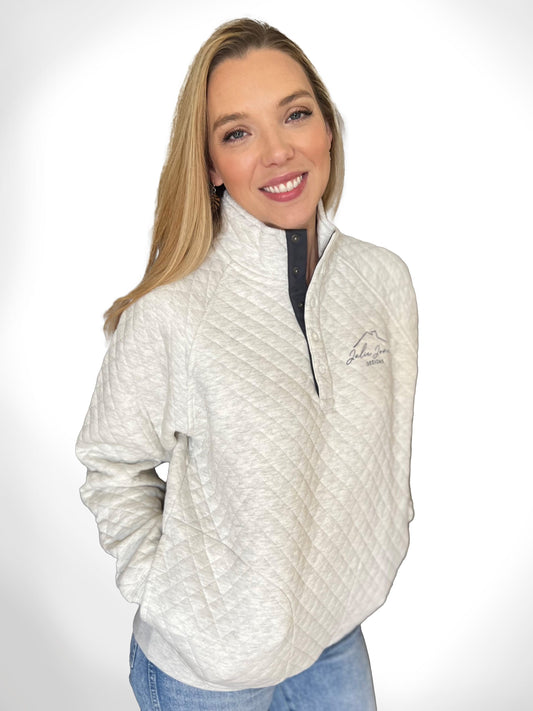 JJD Quilted Snap Pullover