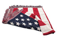 Load image into Gallery viewer, American Flag Double Knit Throw Blanket
