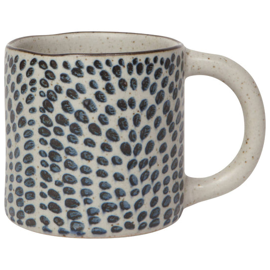 Blue Droplet Stoneware Mug