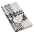 Load image into Gallery viewer, Black & White Plaid Cloth Dinner Napkin
