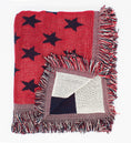 Load image into Gallery viewer, American Flag Double Knit Throw Blanket
