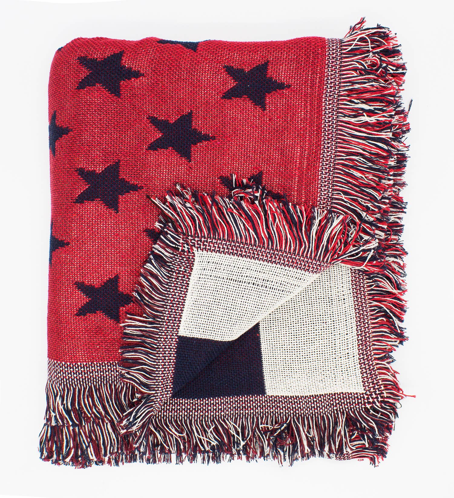 American Flag Double Knit Throw Blanket