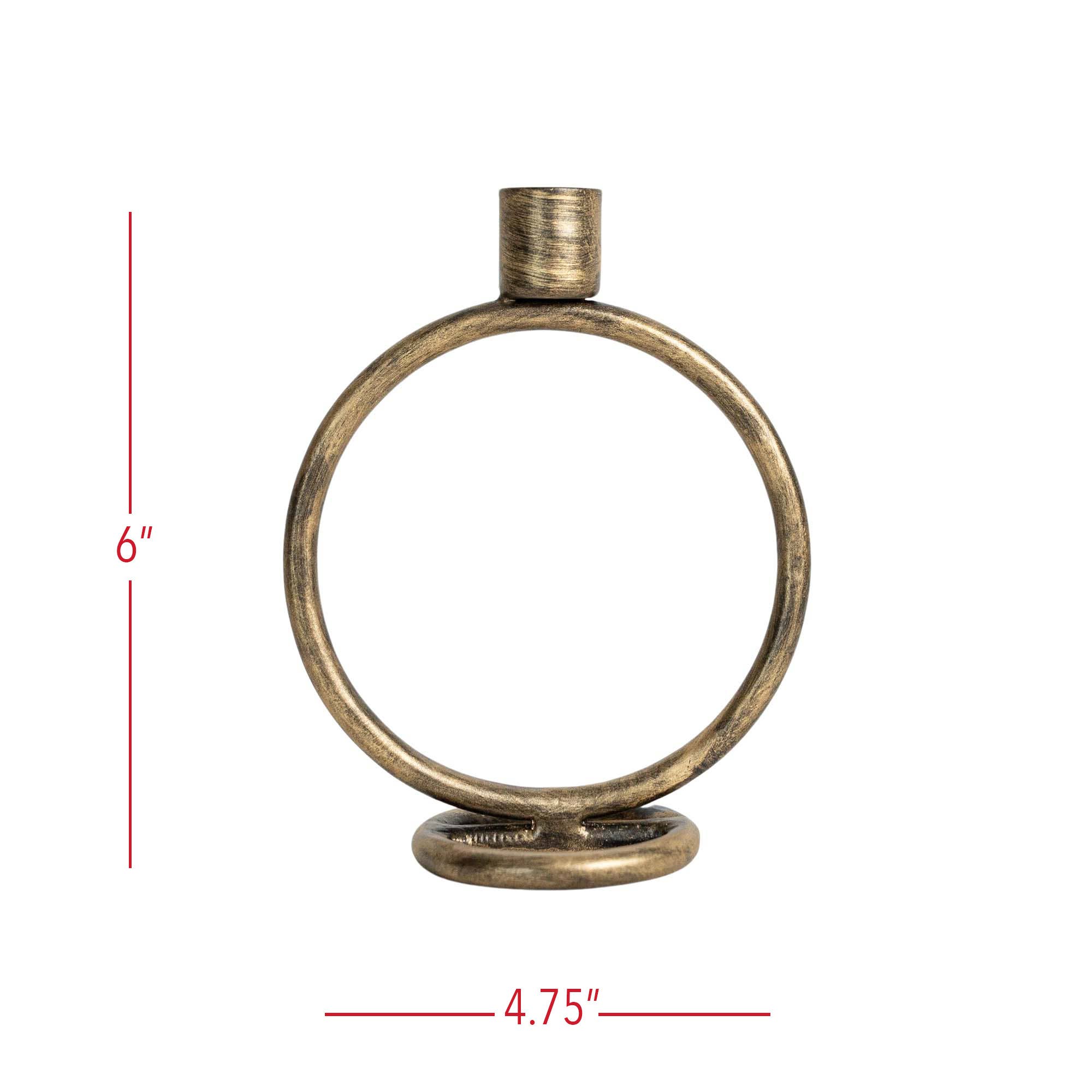 Brass Round Taper Candle Holder