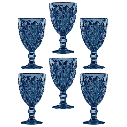 Blue Vintage Goblets Set