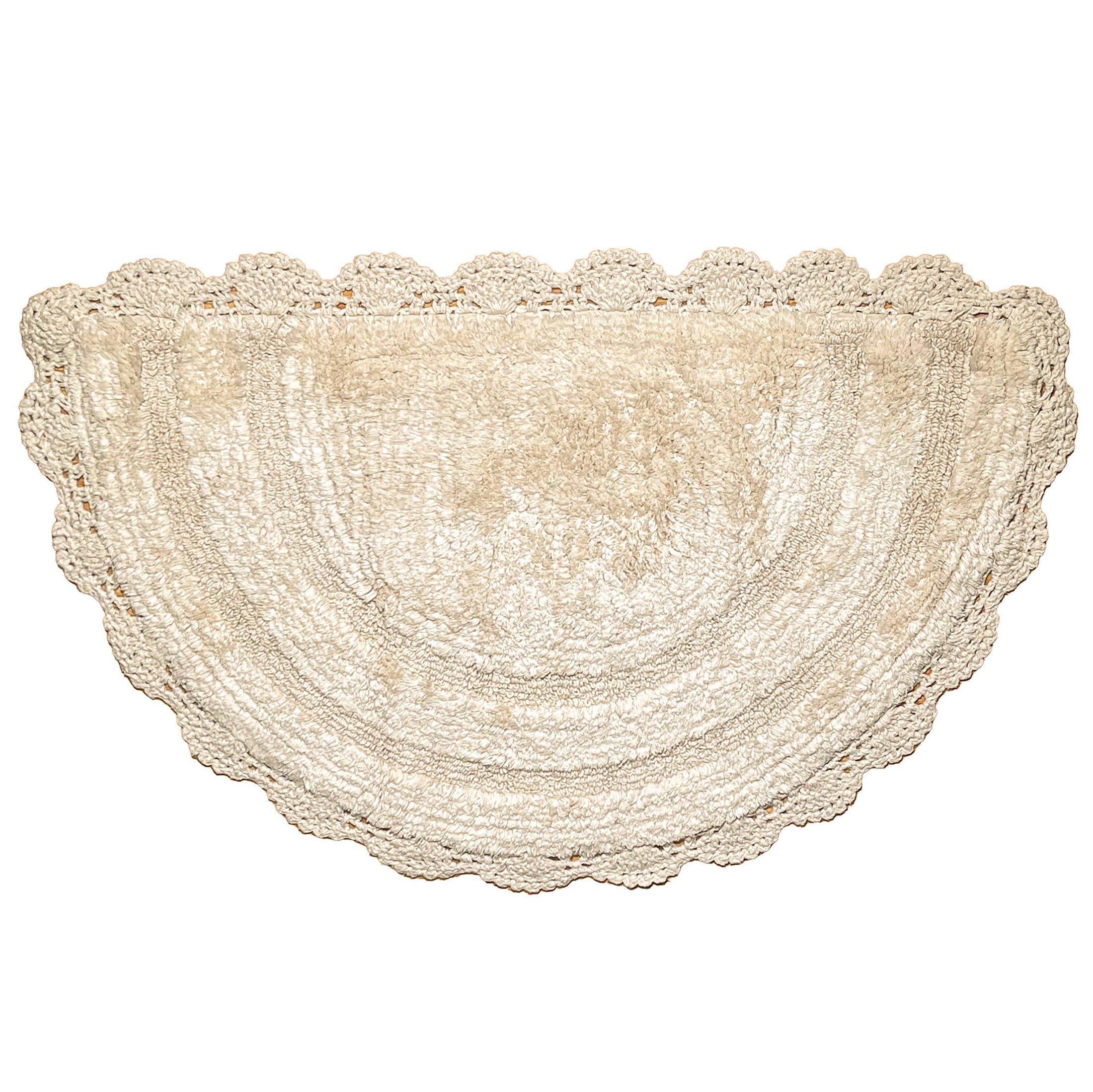 Semi-Circle Crochet Bath Mat