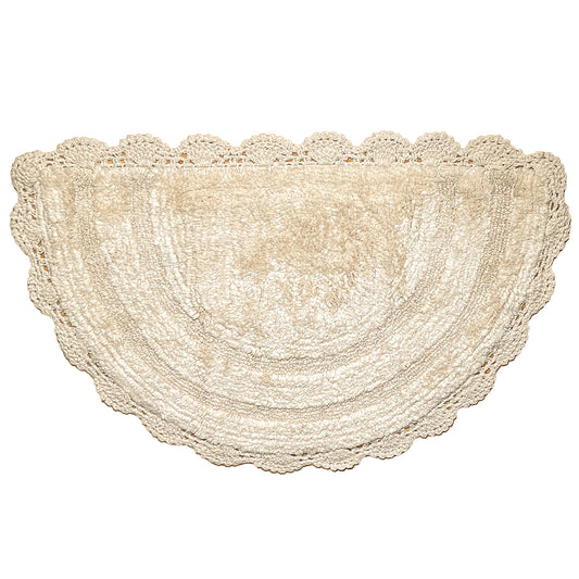 Semi-Circle Crochet Bath Mat
