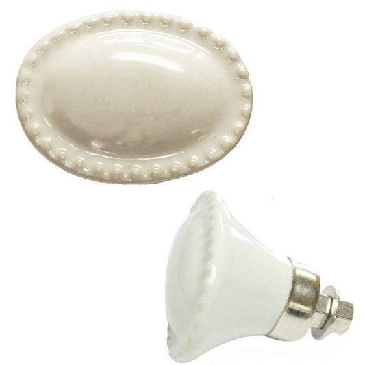 Oval Ceramic Cabinet Knob