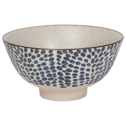 Blue Droplet Stoneware Bowl