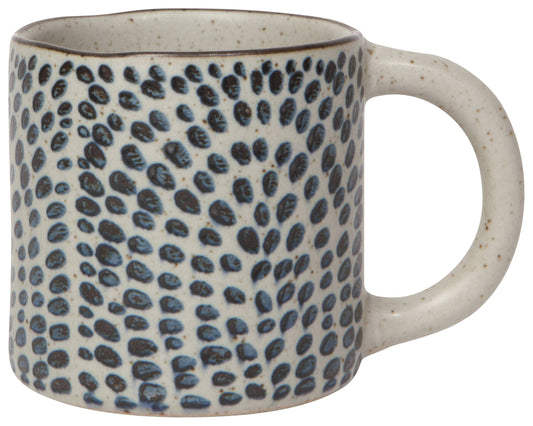 Blue Droplet Stoneware Mug