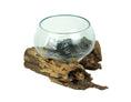 Load image into Gallery viewer, Melted Glass on Driftwood Bowl - Large
