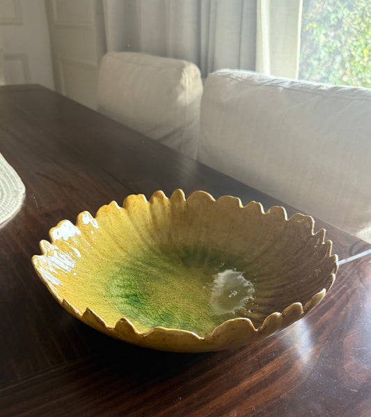 Organic Scalloped Edge Bowl Platter