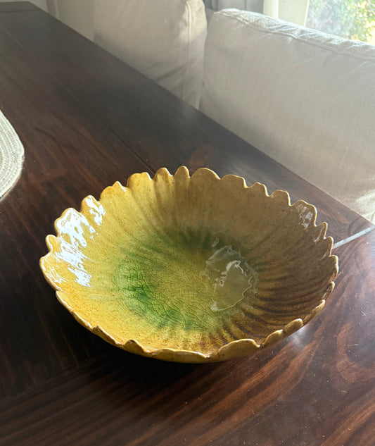 Organic Scalloped Edge Bowl Platter