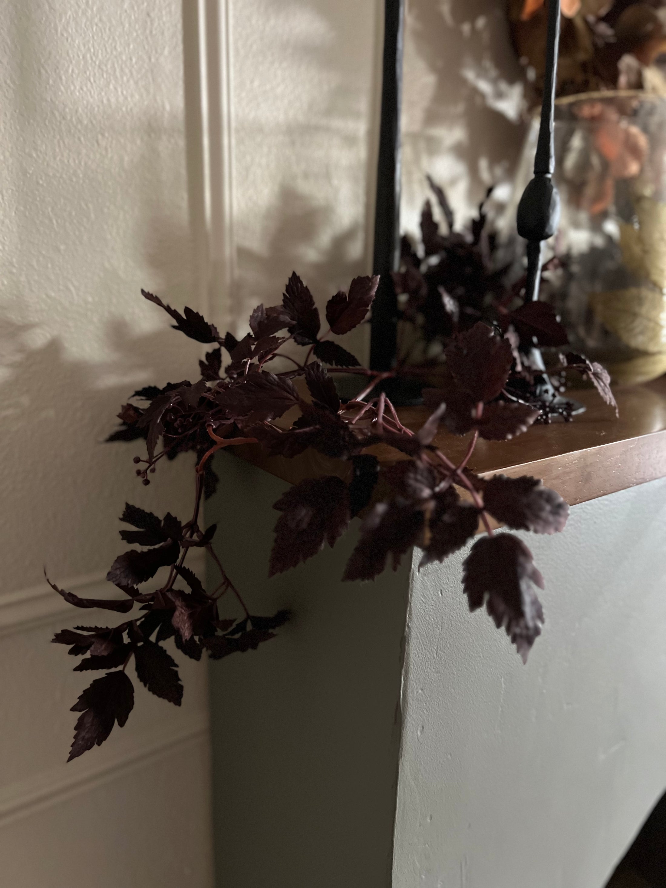 Plum Leaf Moody Fall Garland