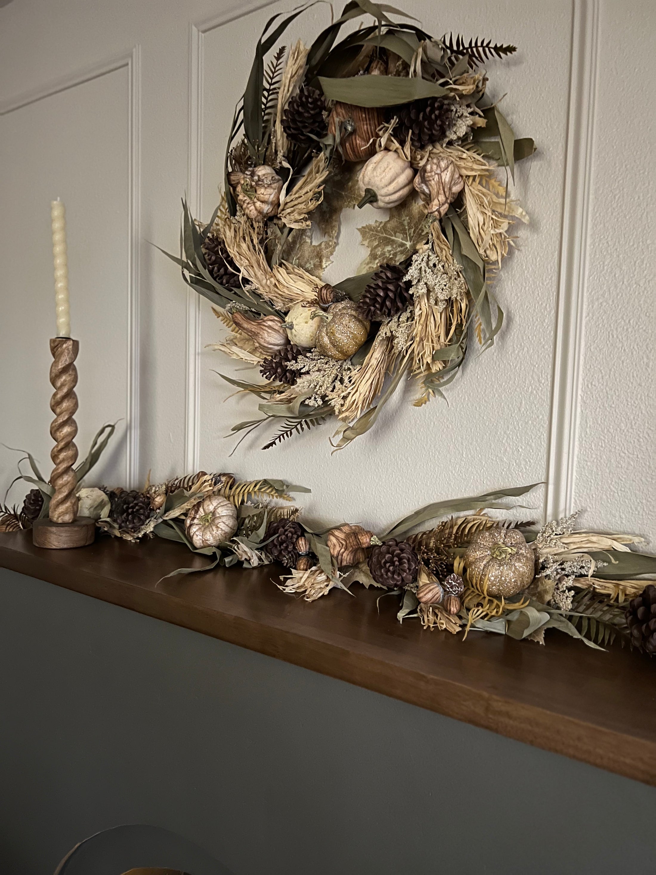 Fall Pumpkin Husk Garland