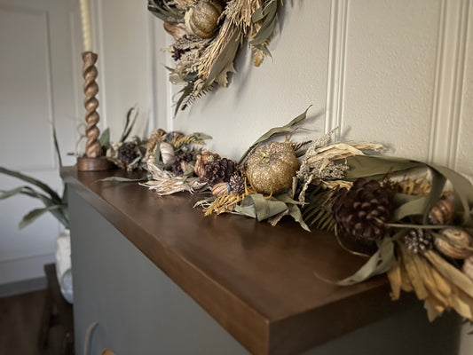 Fall Pumpkin Husk Garland