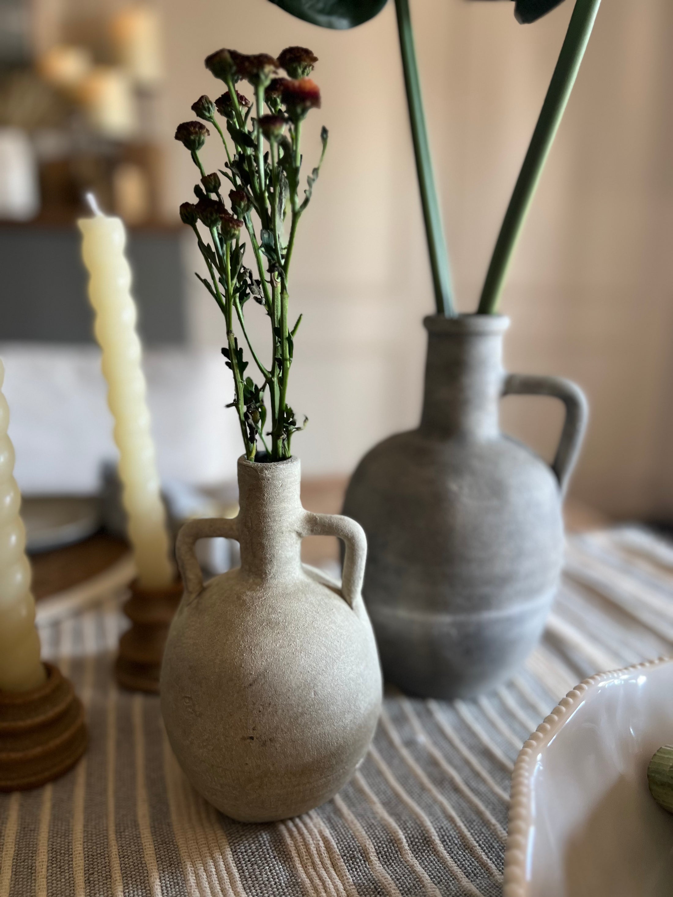 Cream Terracotta Vase