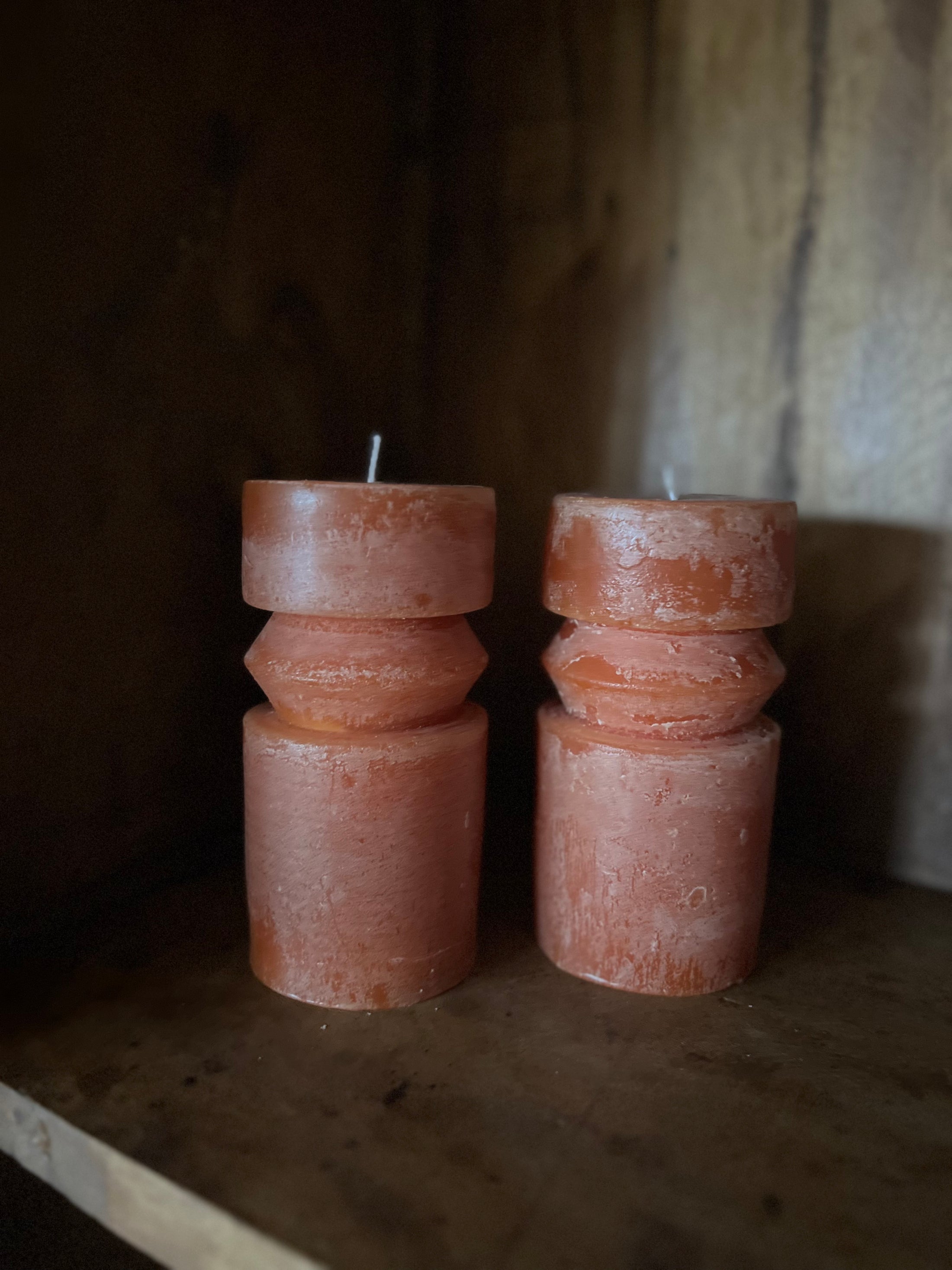 Pleated Totem Pillar Candle