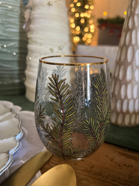 Woodland Stemless Wine Glass Set