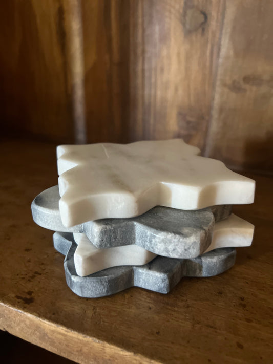 Marble Coasters Set