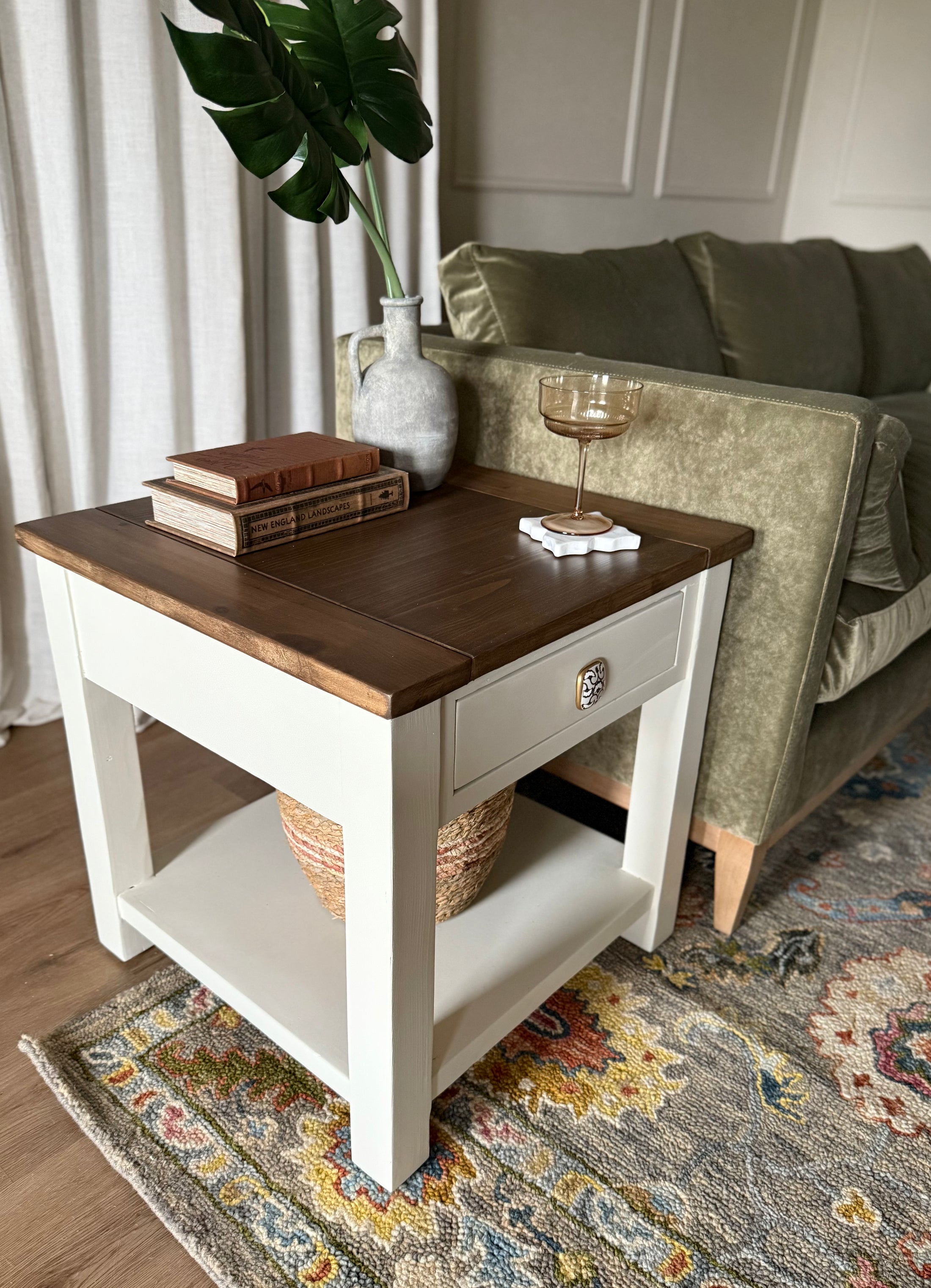 JJD Transitional Reclaimed End Table