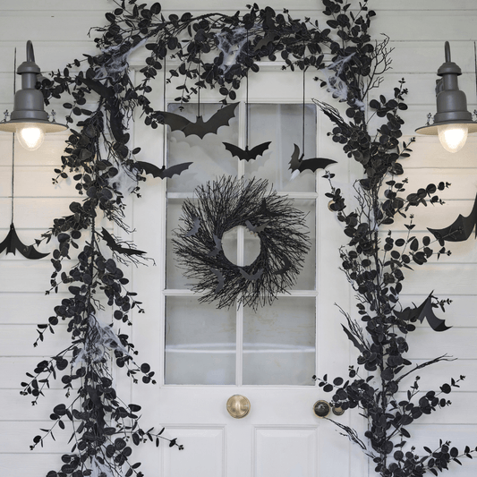 Black Eucalyptus Garland - 16' long