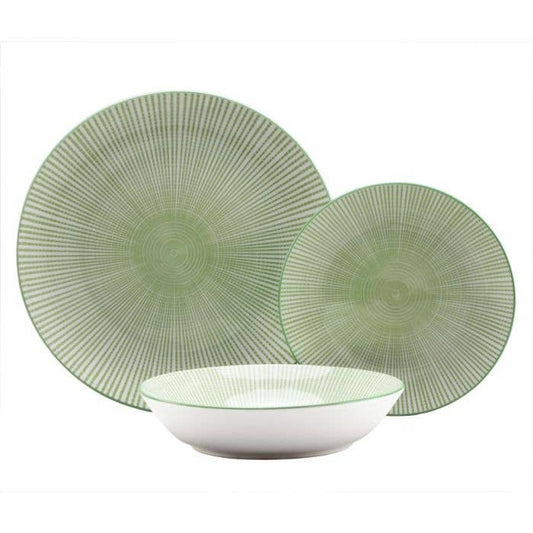 Spring Green 12 Piece Dinnerware Set