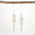 Load image into Gallery viewer, Pearl Beaded Ornament Set
