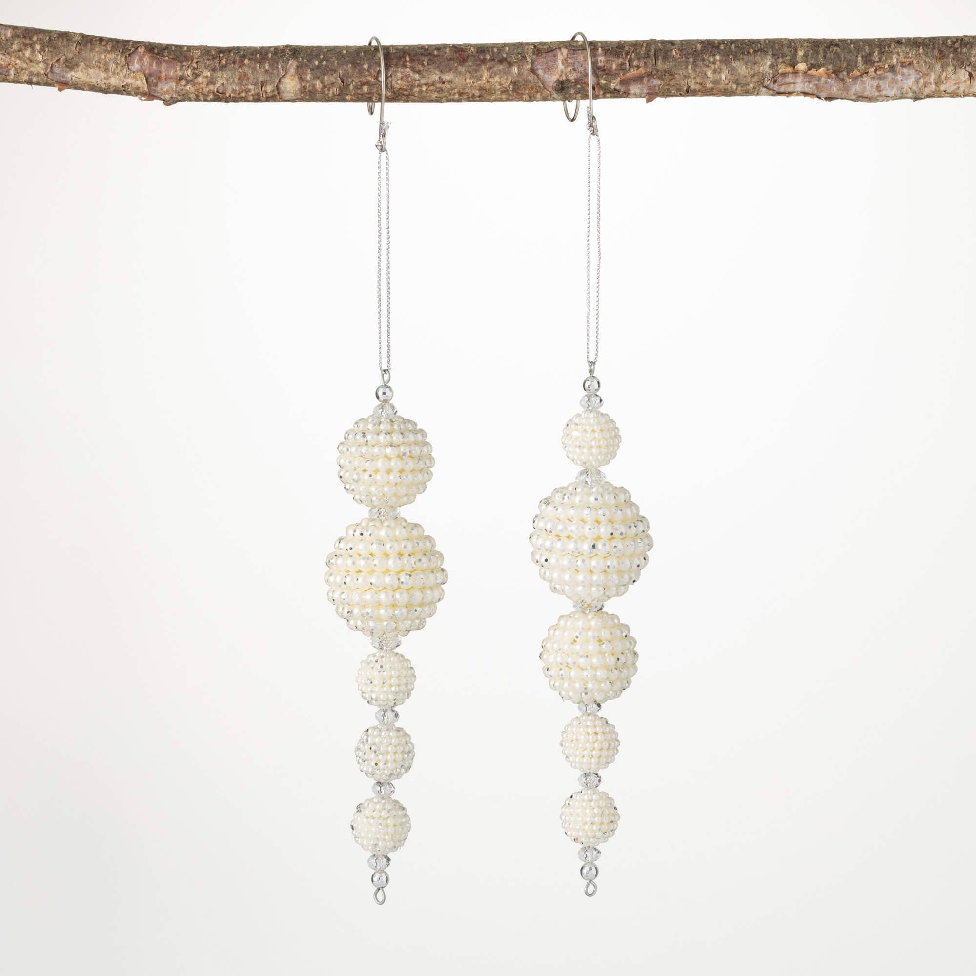 Pearl Beaded Ornament Set