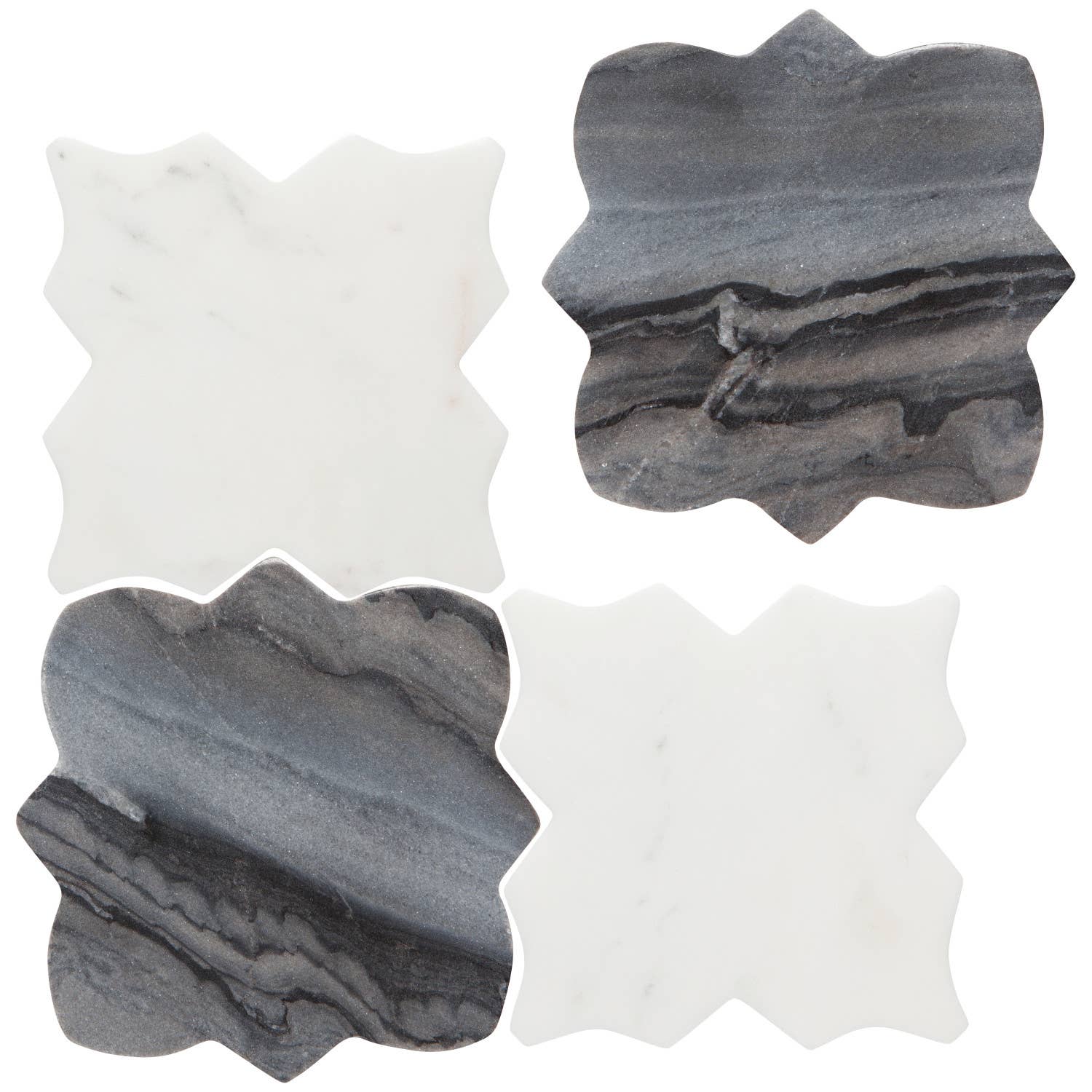 Marble Coasters Set