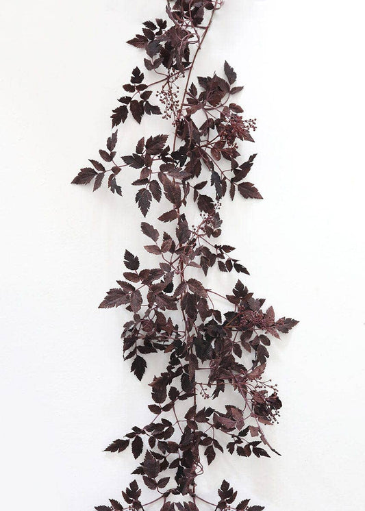 Plum Leaf Moody Fall Garland