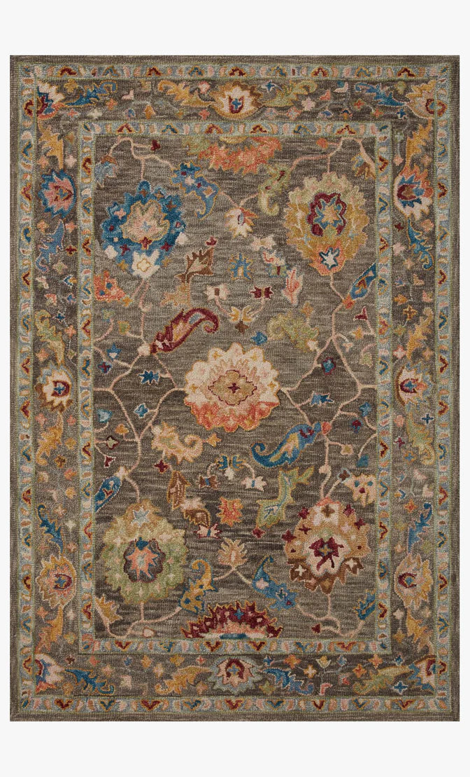 Padma Charcoal / Multi-Colored Rug