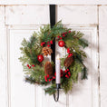 Load image into Gallery viewer, Over the Door Wreath and Candle Holder
