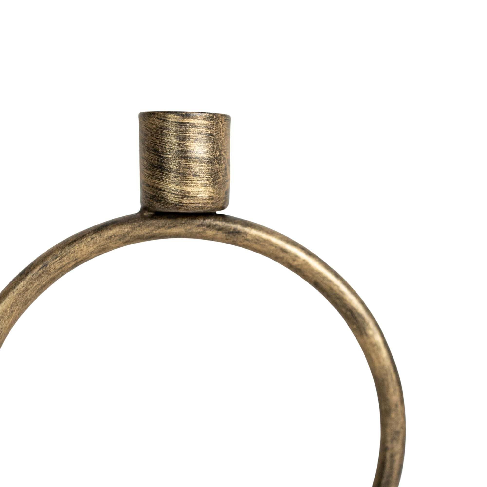 Brass Round Taper Candle Holder