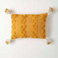 Load image into Gallery viewer, Marigold Tufted Tassel Pillow
