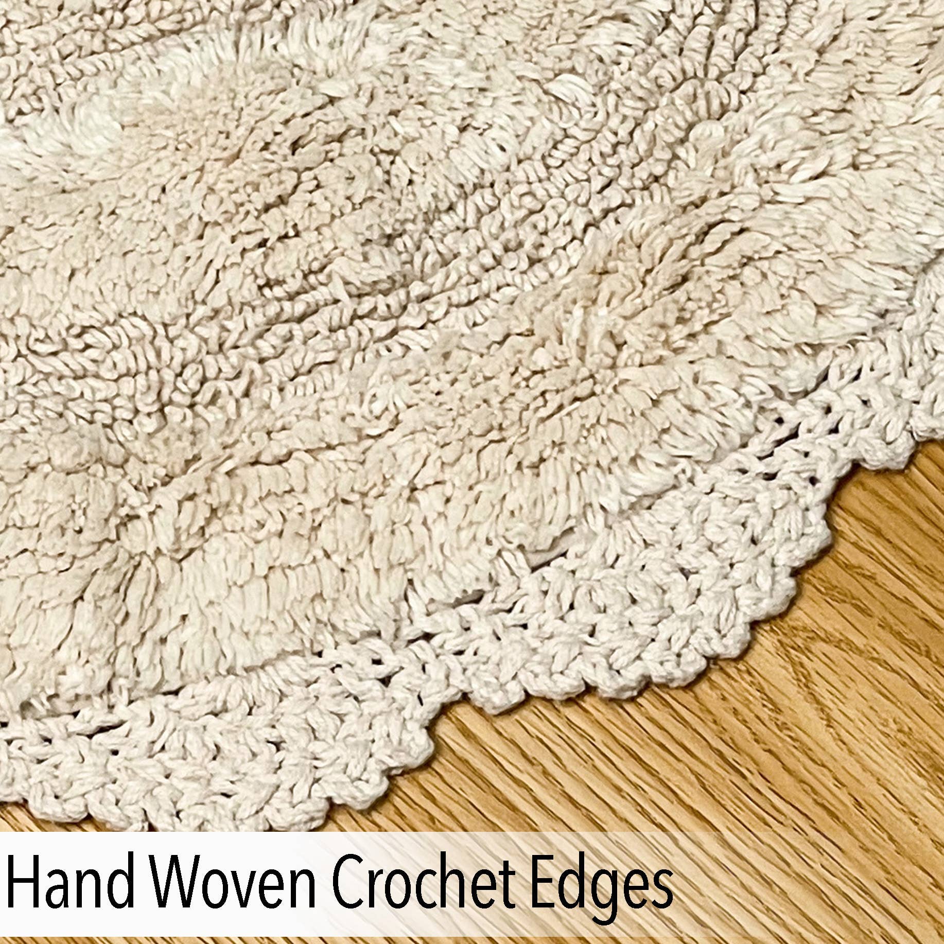 Semi-Circle Crochet Bath Mat