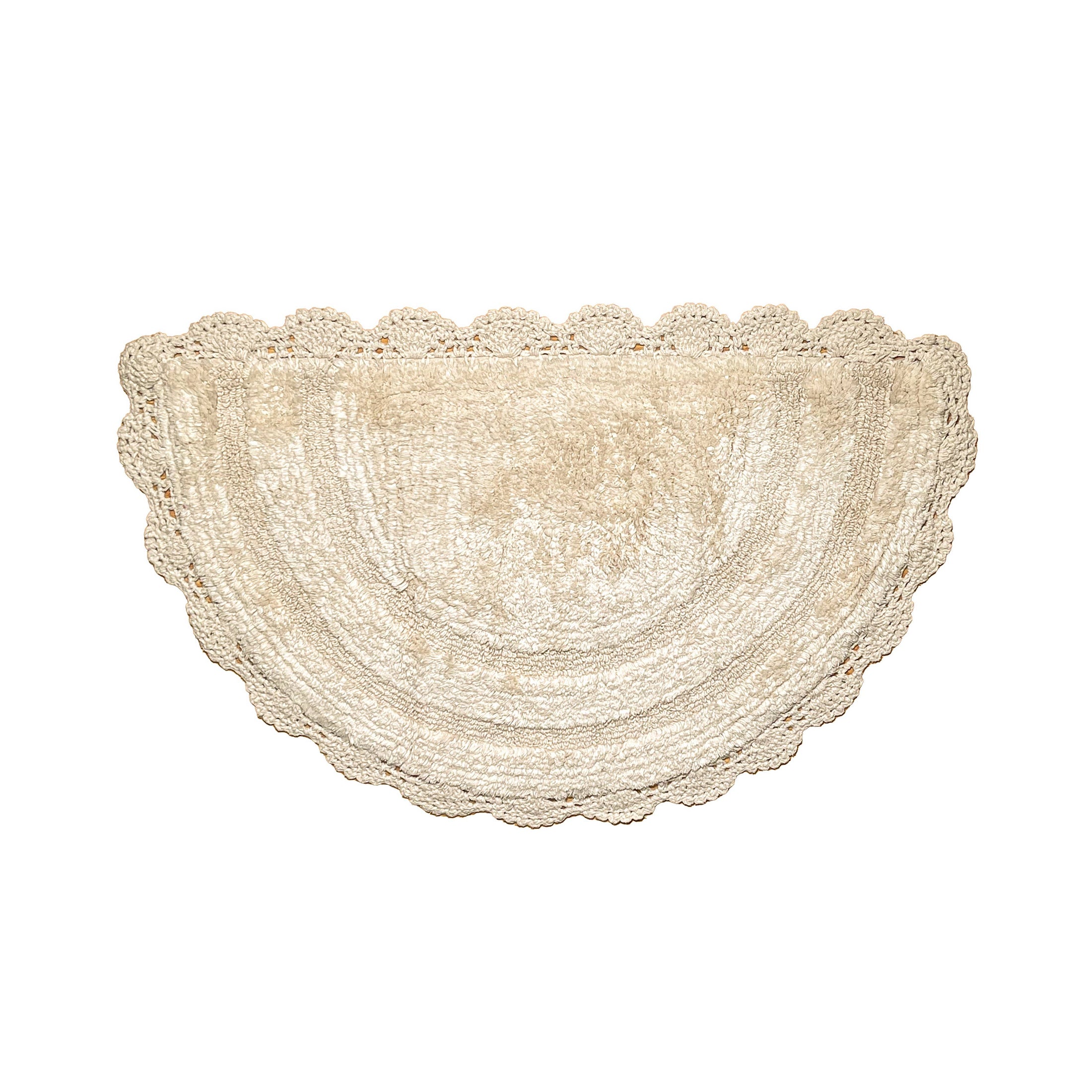 Semi-Circle Crochet Bath Mat
