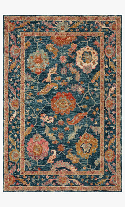 Padma Marine Blue / Multi-Colored Rug