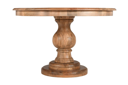 Round Mango Wood Dining Table