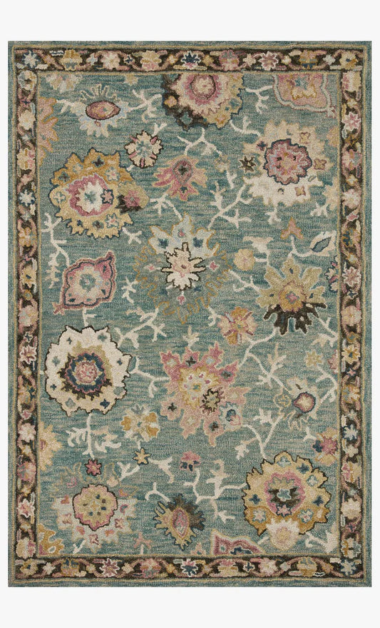 Padma Teal / Multi-Colored Rug