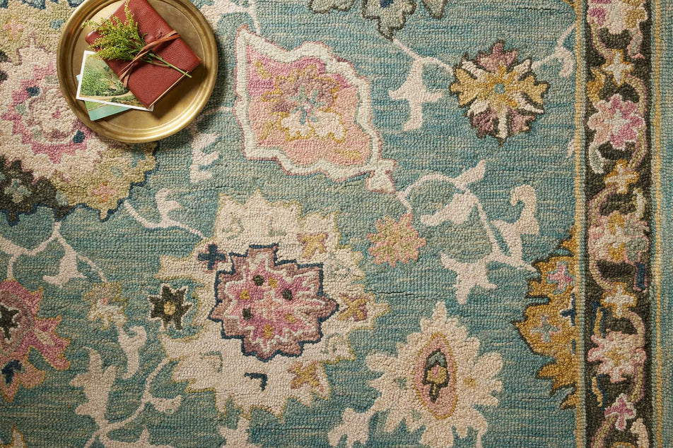 Padma Teal / Multi-Colored Rug